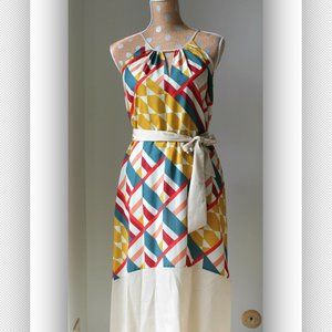 Outback Red Dress Small Geometric Print